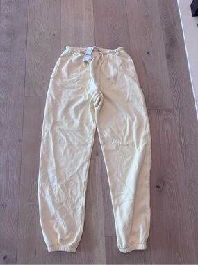PacSun Light Yellow Track Joggers